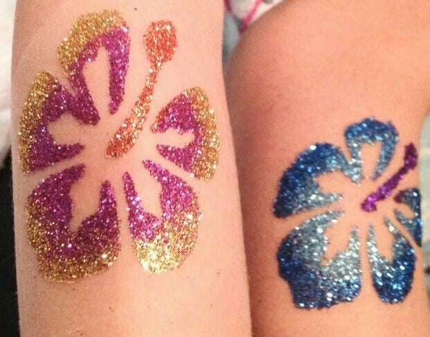Glitter temporary tattoos ♡