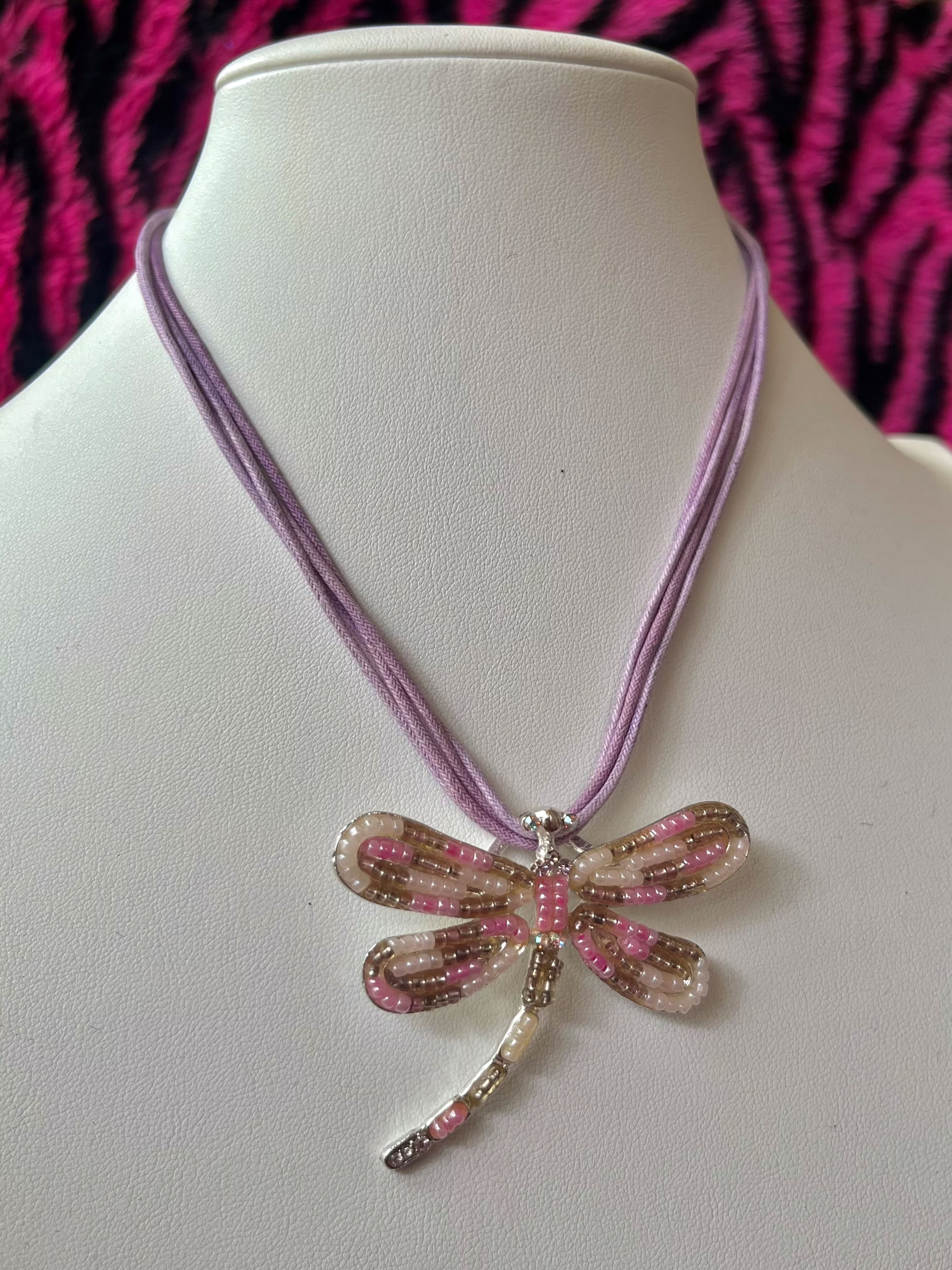 Flora dragonfly necklace