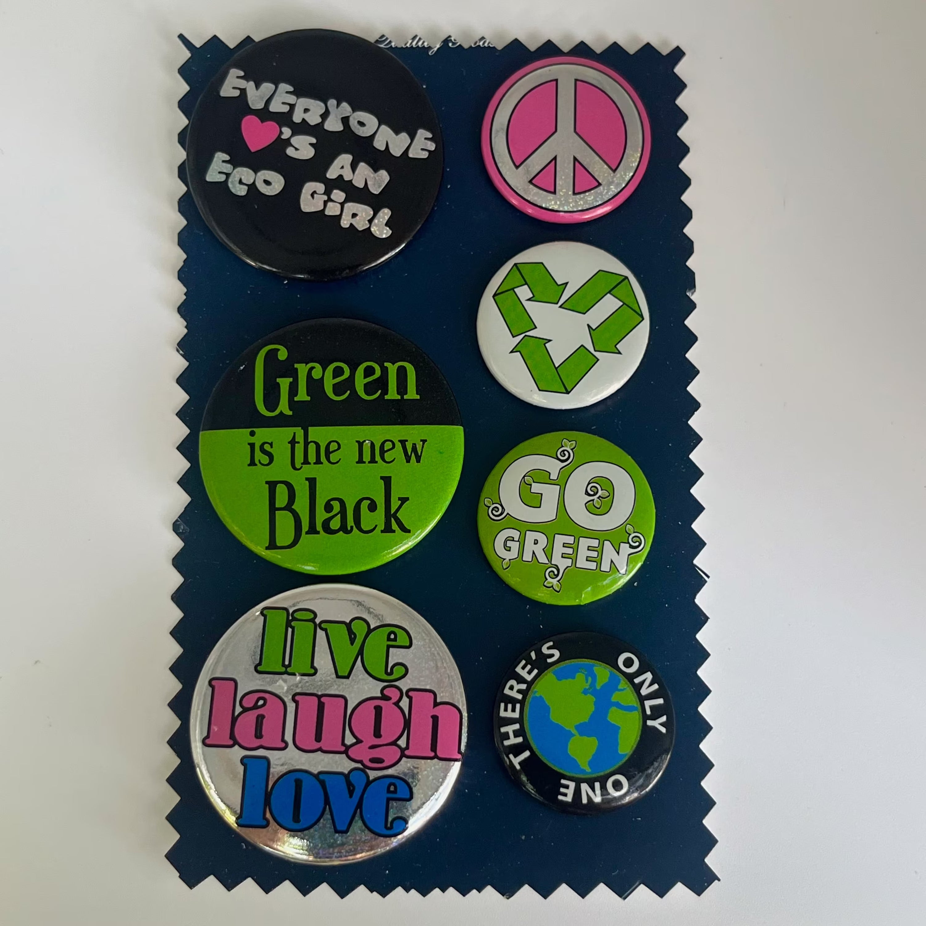 Eco girl Enamel brooch pin set
