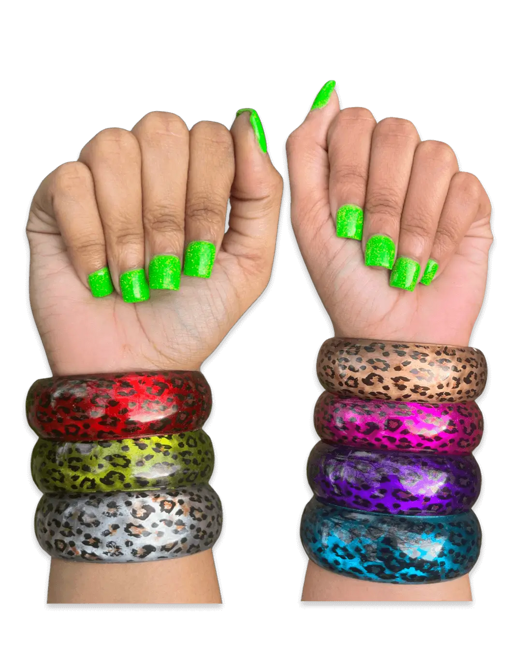 Leopard bangle bracelets ☆