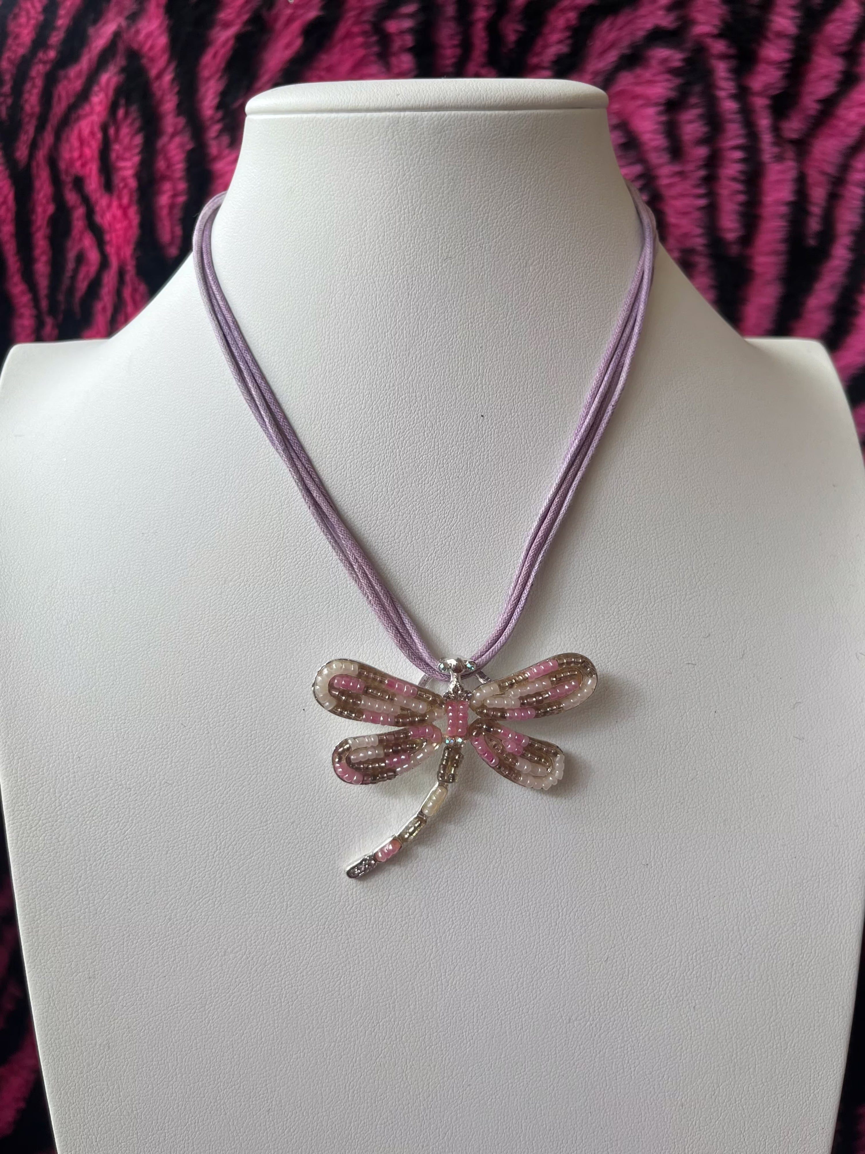 Flora dragonfly necklace