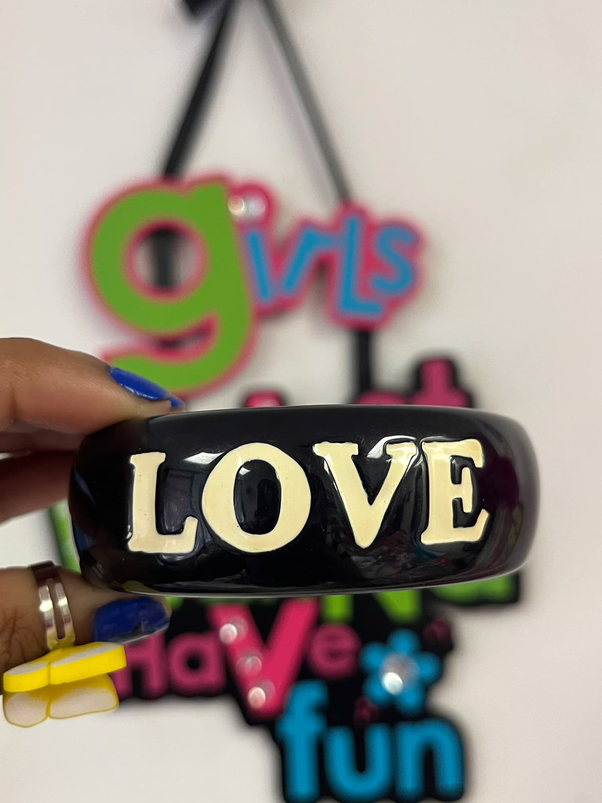 2012 black love bangle bracelet