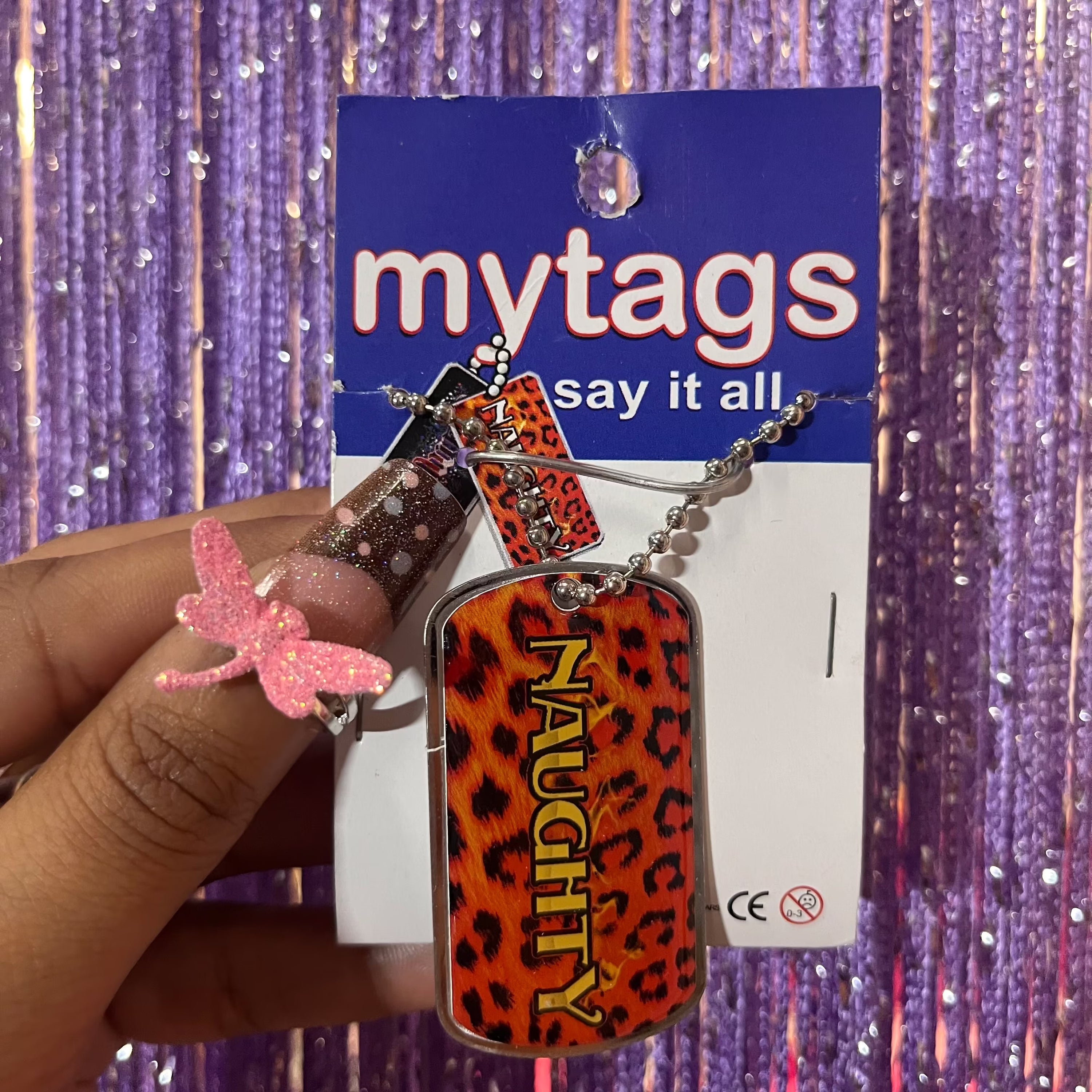2002 My tags naughty necklace