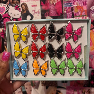 Tribal butterfly rings