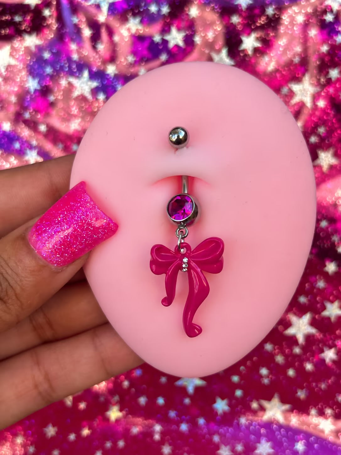 Just a girl belly piercing