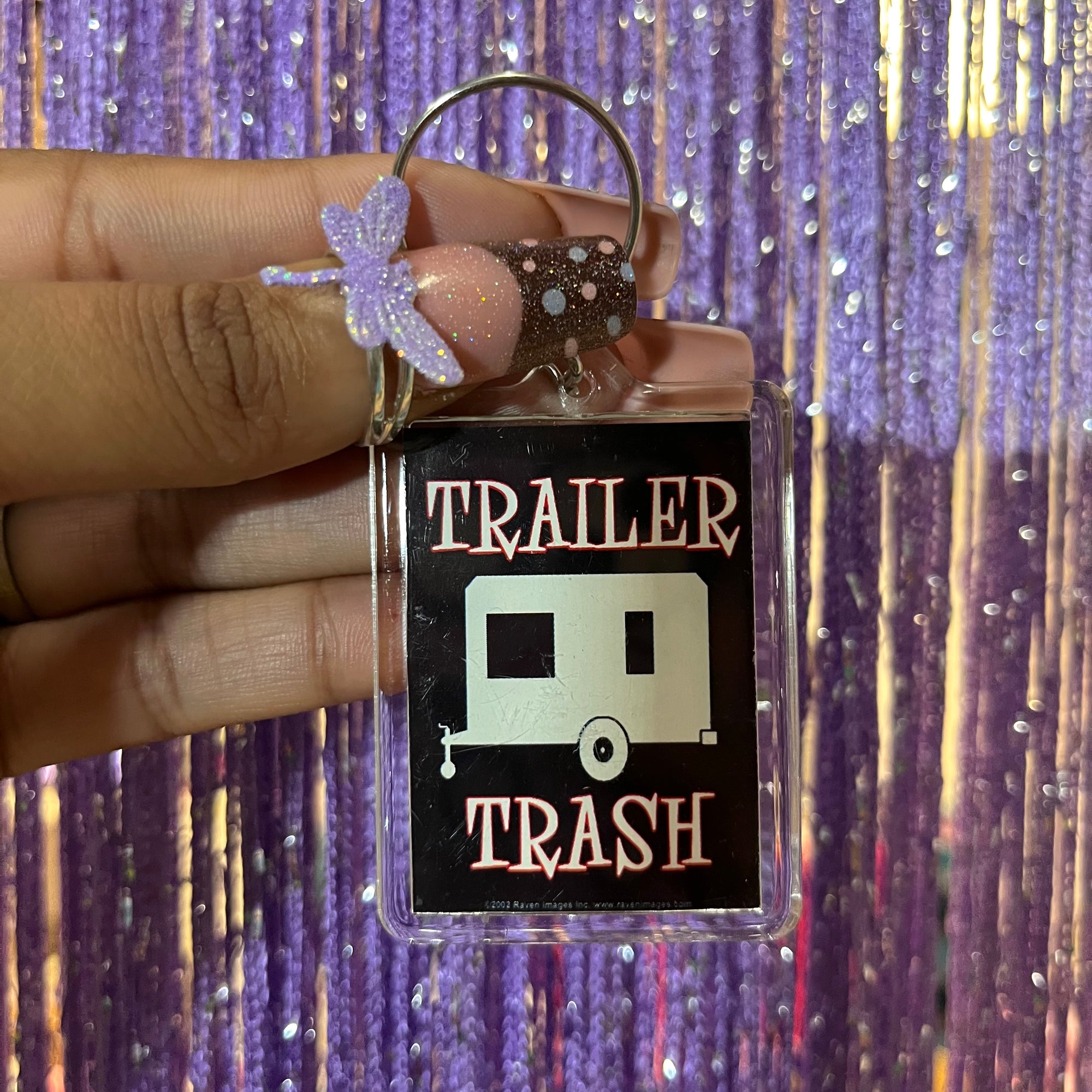 2002 trailer trash keychain