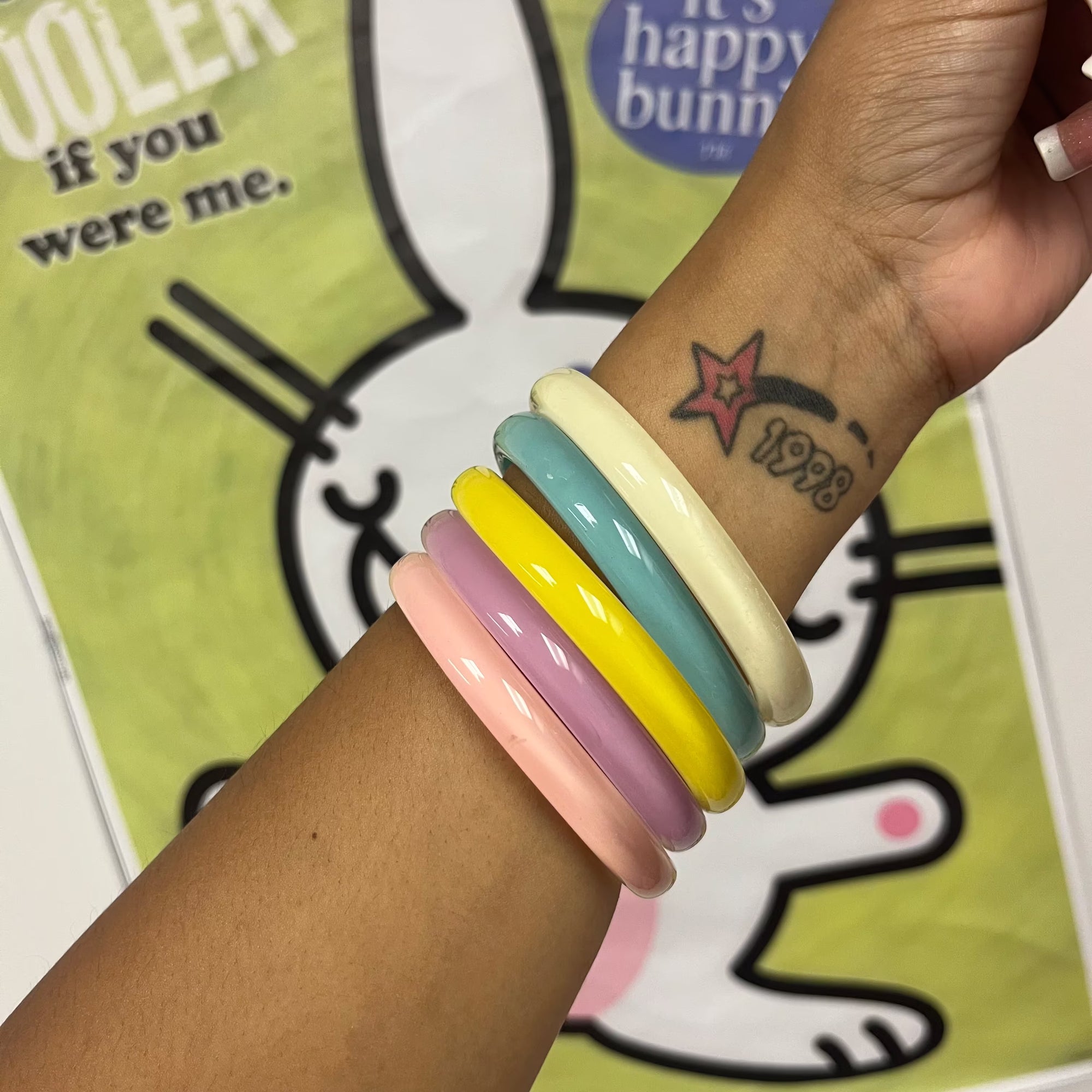 Sugar palm bangle set