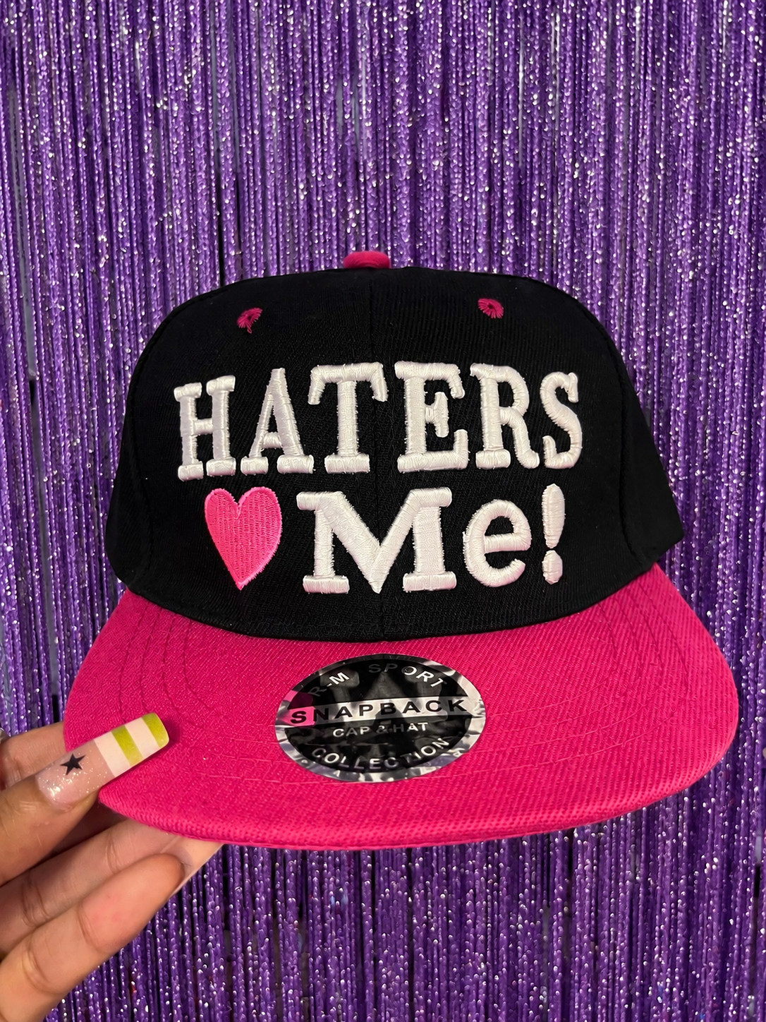 Pink haters luv me SnapBack