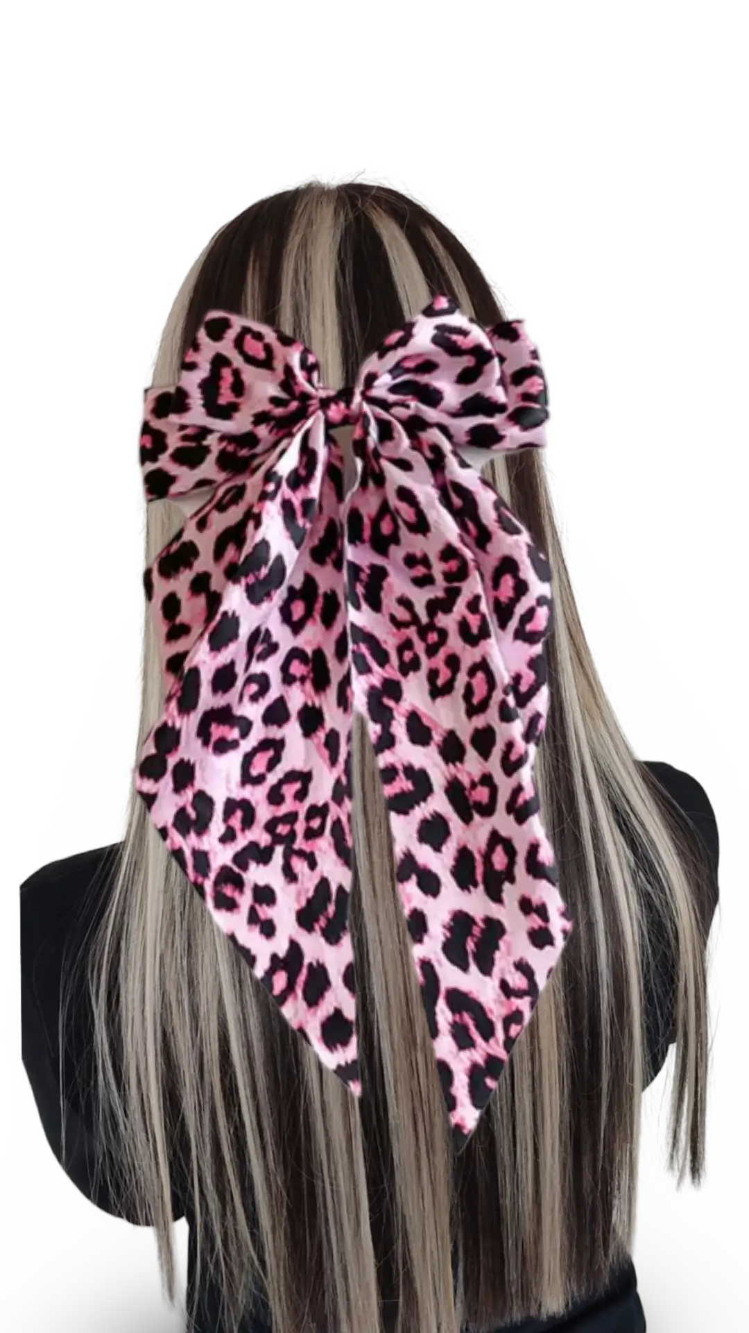 Just a girl jumbo leopard bows