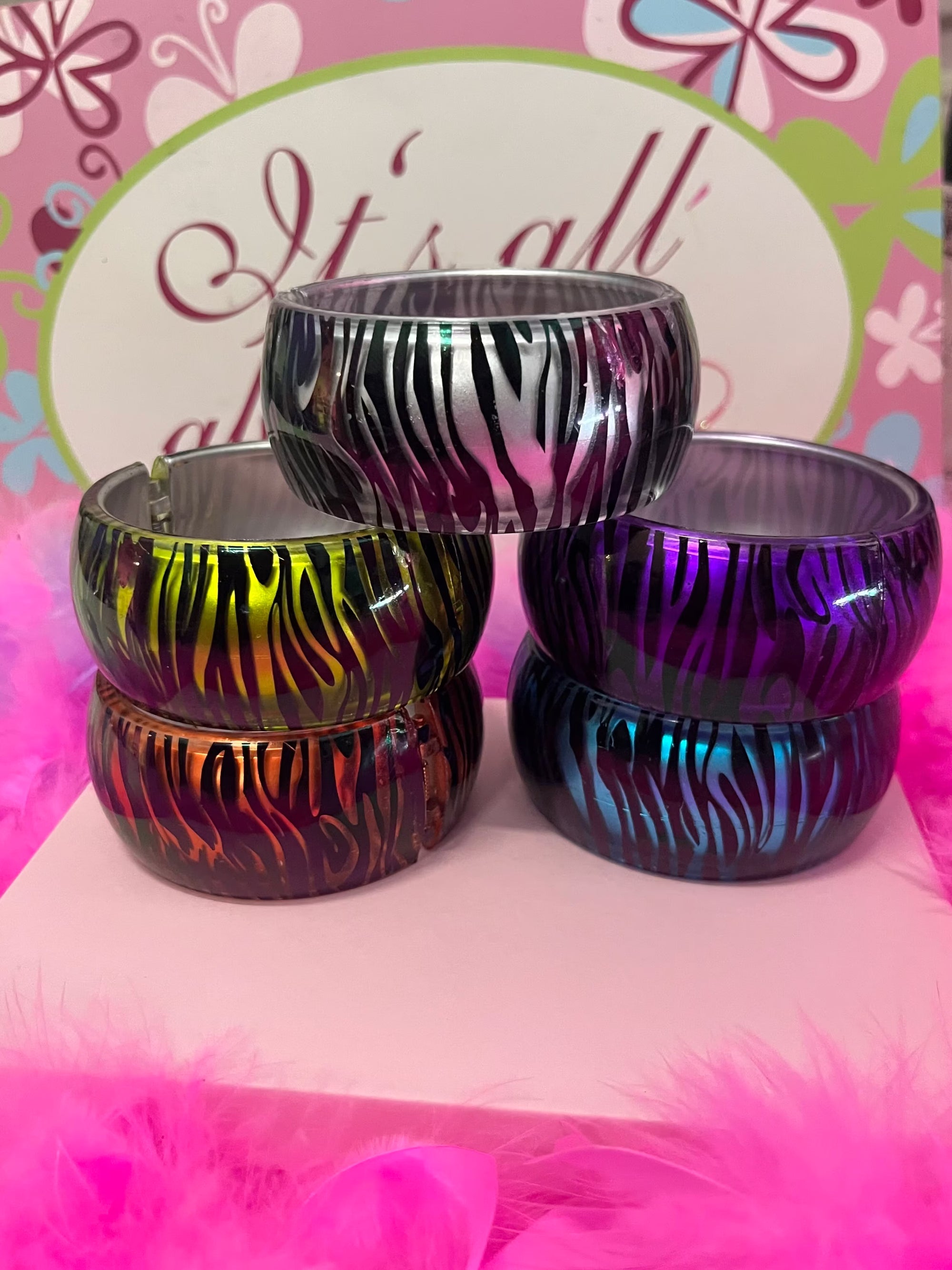 XL Zebra bangle bracelets