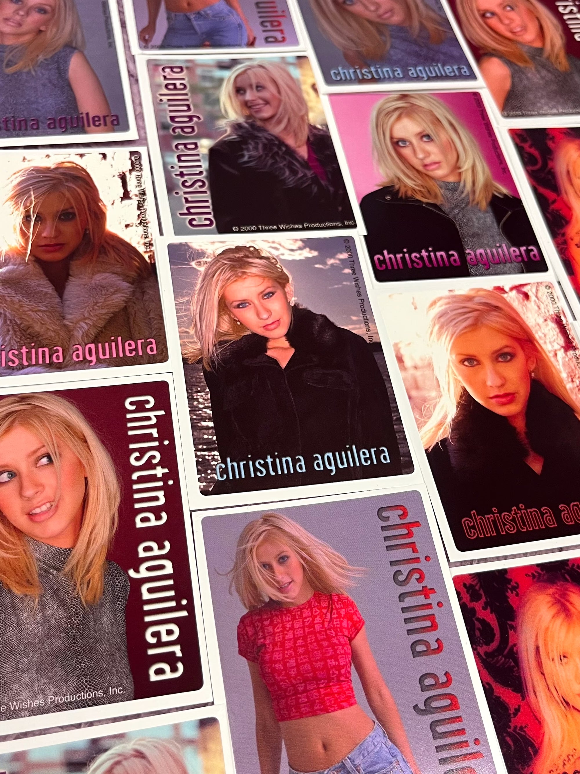 Vintage Christina Aguilera stickers