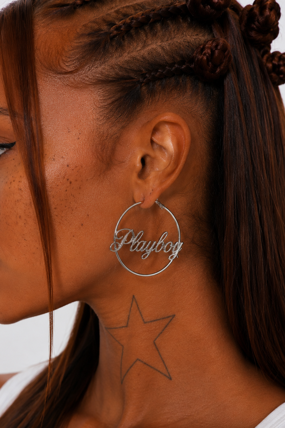 playboy hoop earrings