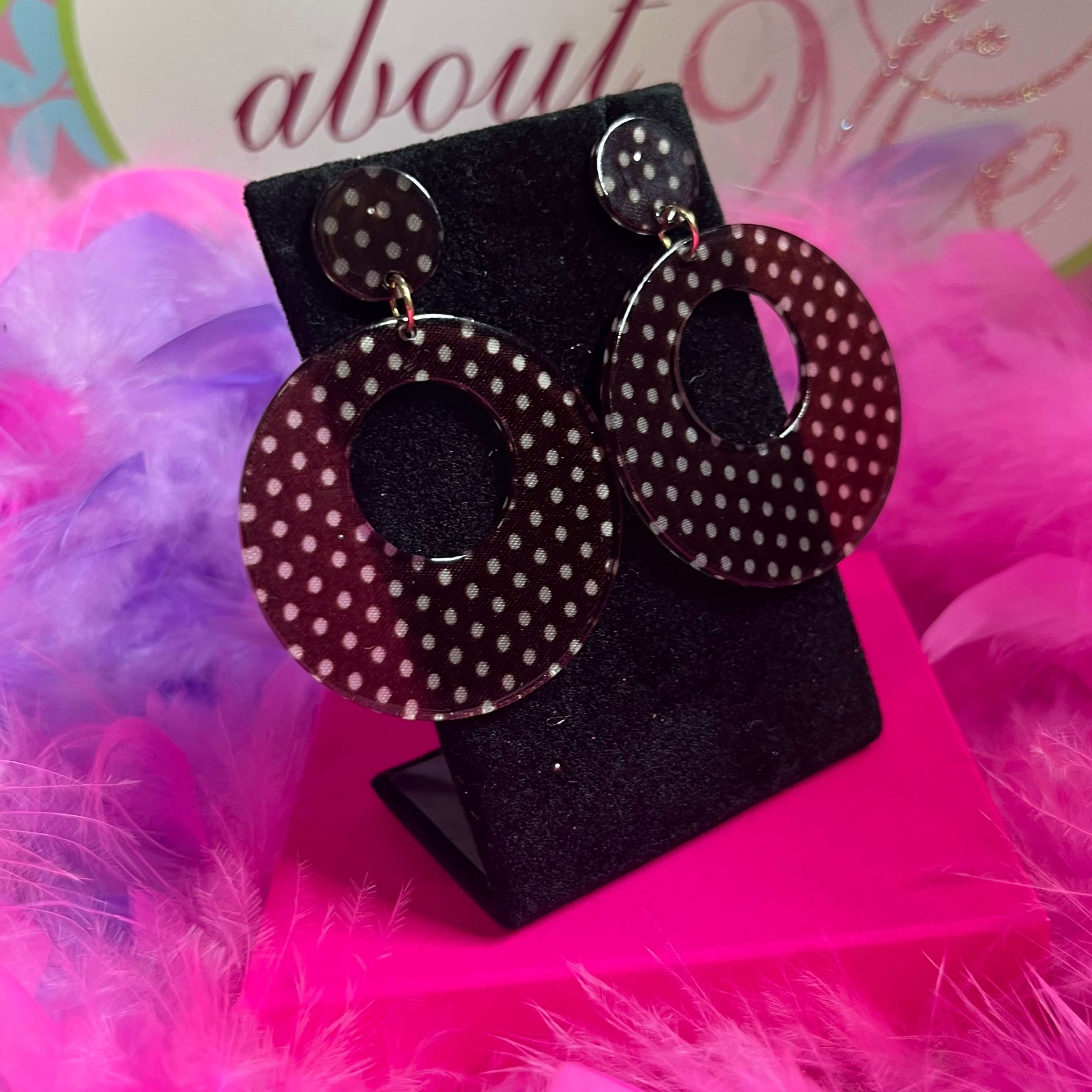 Cinnamon doll earrings