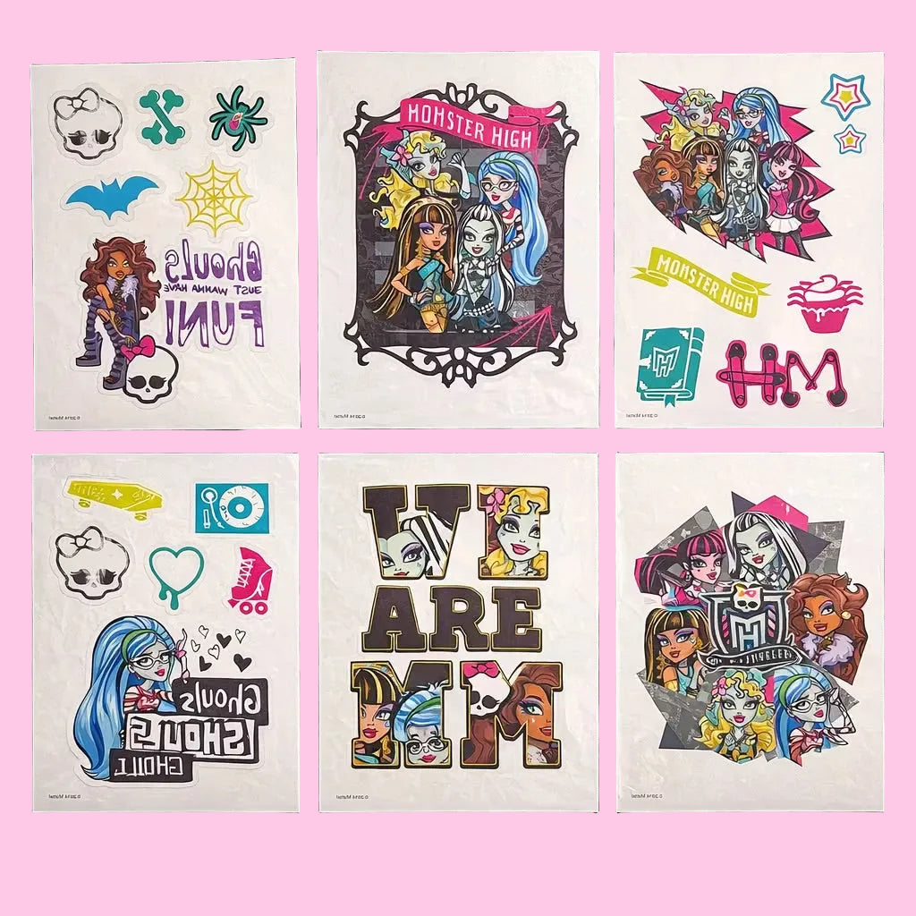 4 pack Monster high temporary tattoos ♡