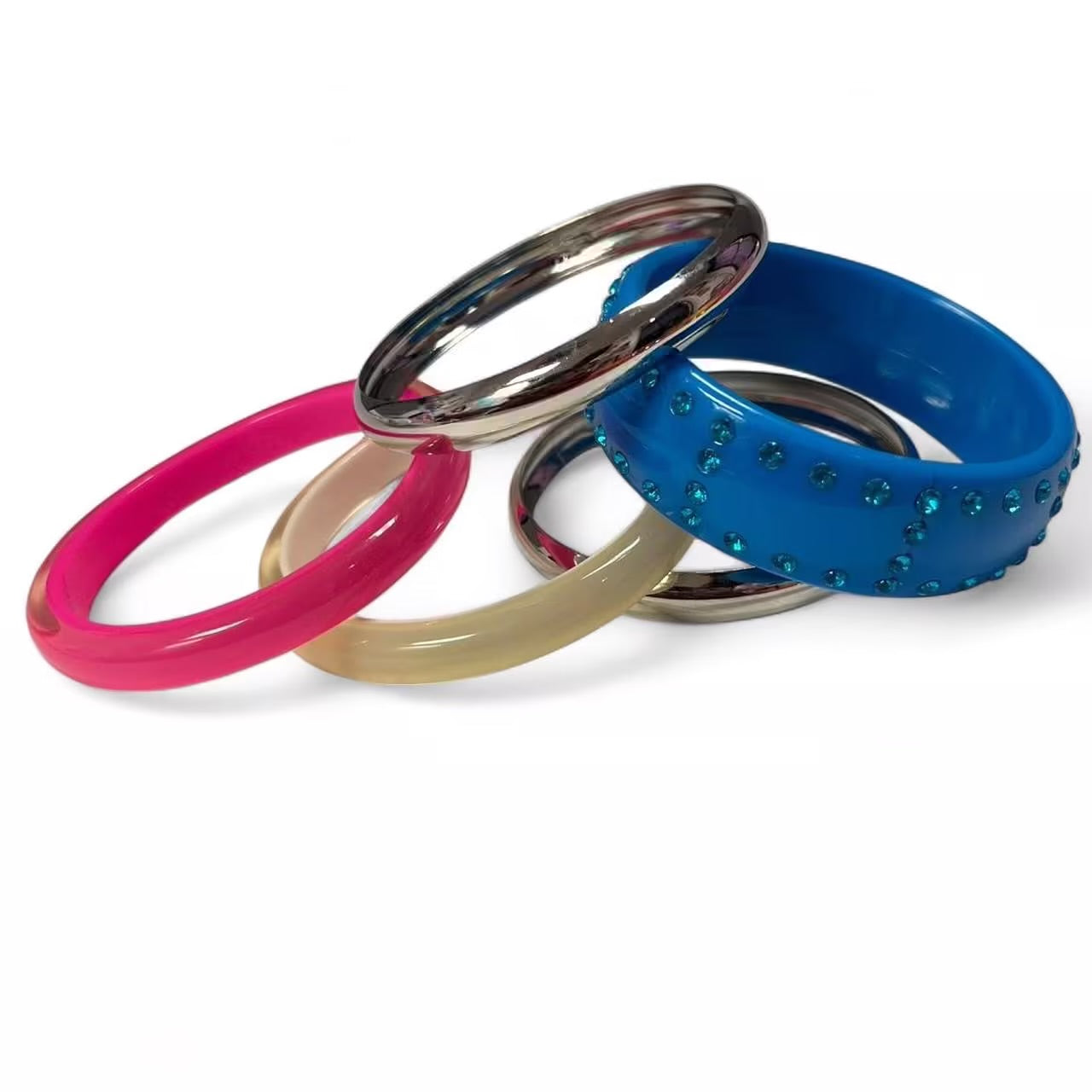 Mellie bling bangle bracelet set