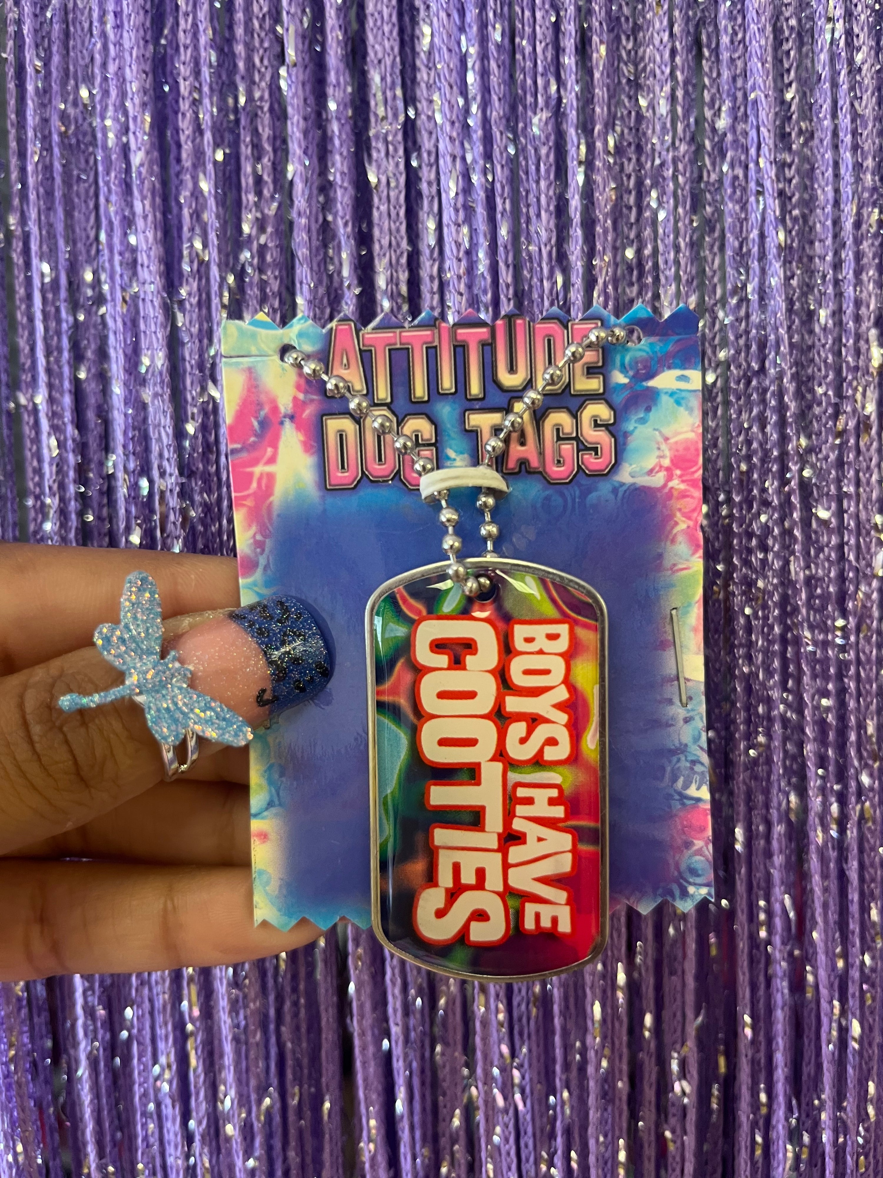 Boys have cooties dog tag necklace