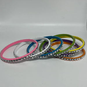 Diva slim rhinestone bangle bracelets