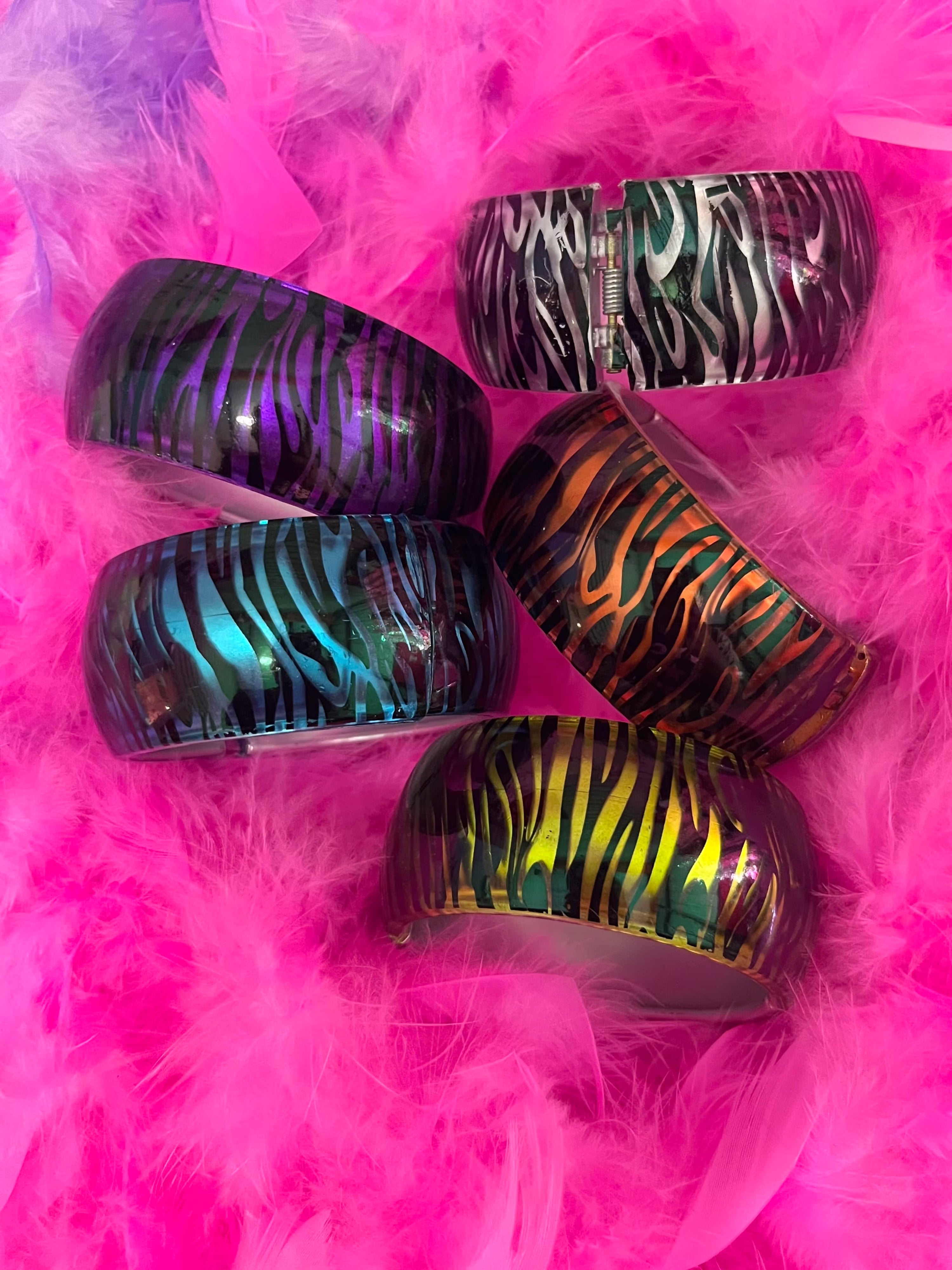 XL Zebra bangle bracelets