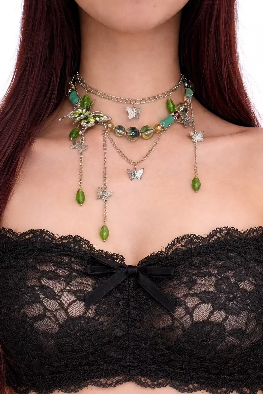 Fairy garden necklace