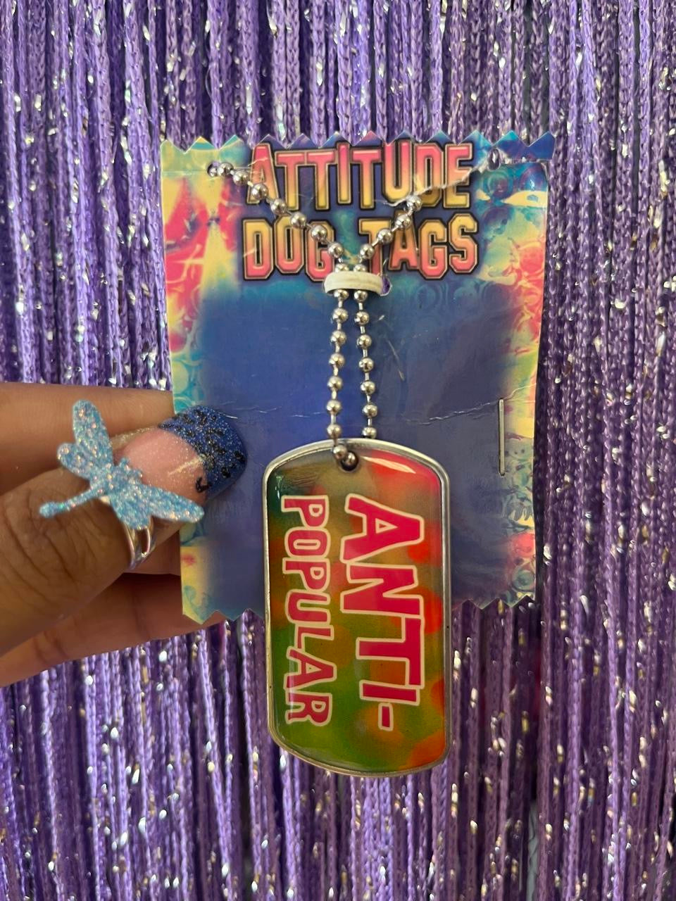 2002 Anti popular tag necklace