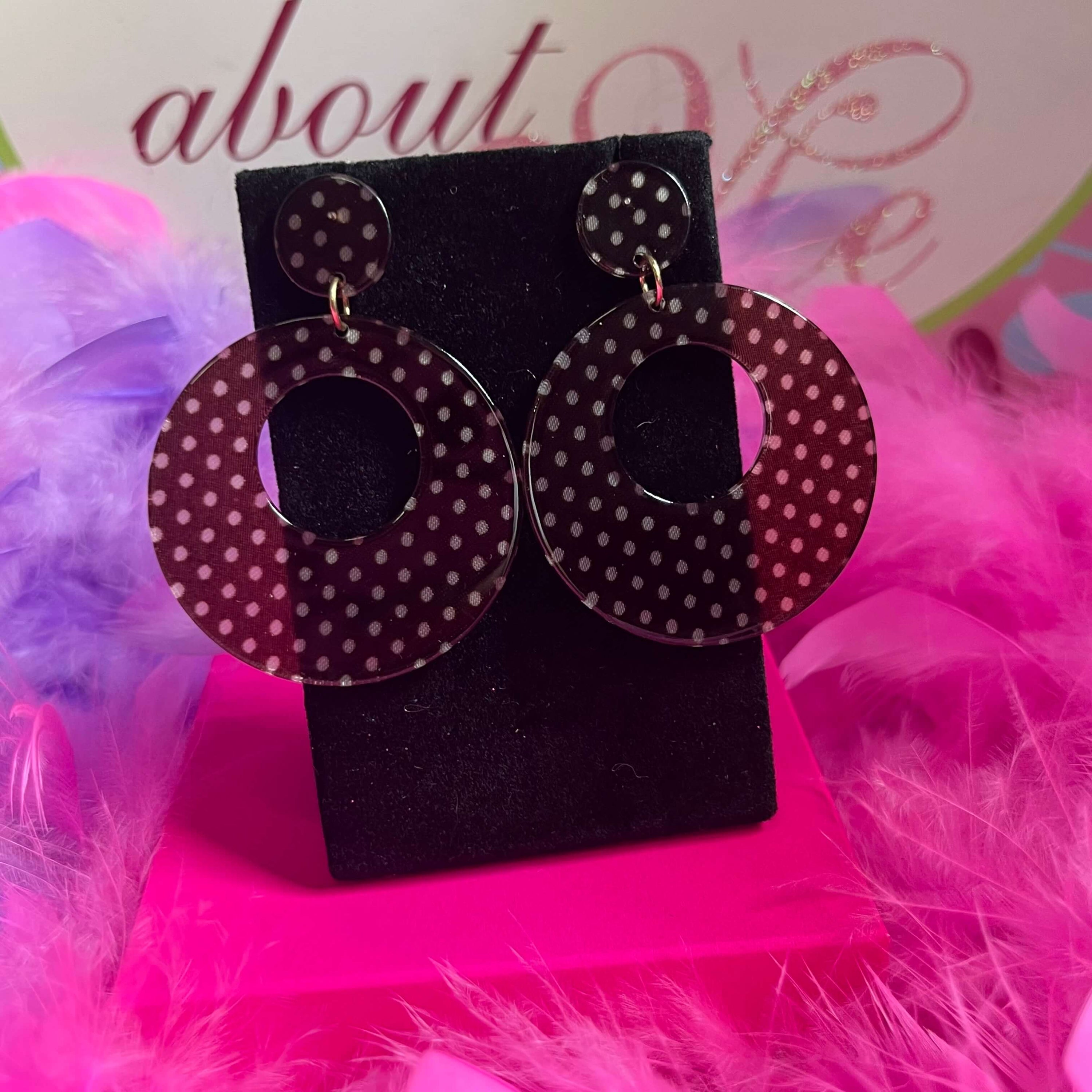 Cinnamon doll earrings