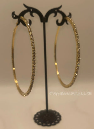 Stunna girl gold hoop earrings