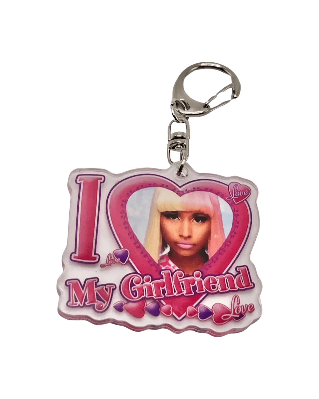 I luv my gf Nicki Minaj keychain ☆