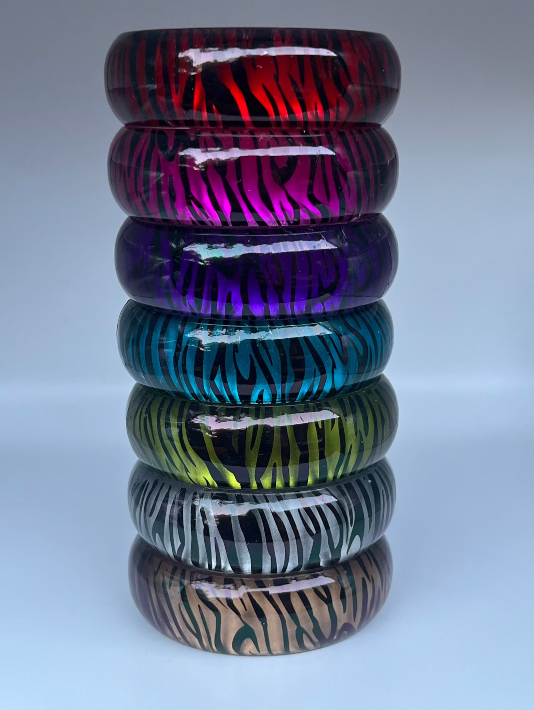 Zebra print bangle bracelets ☆