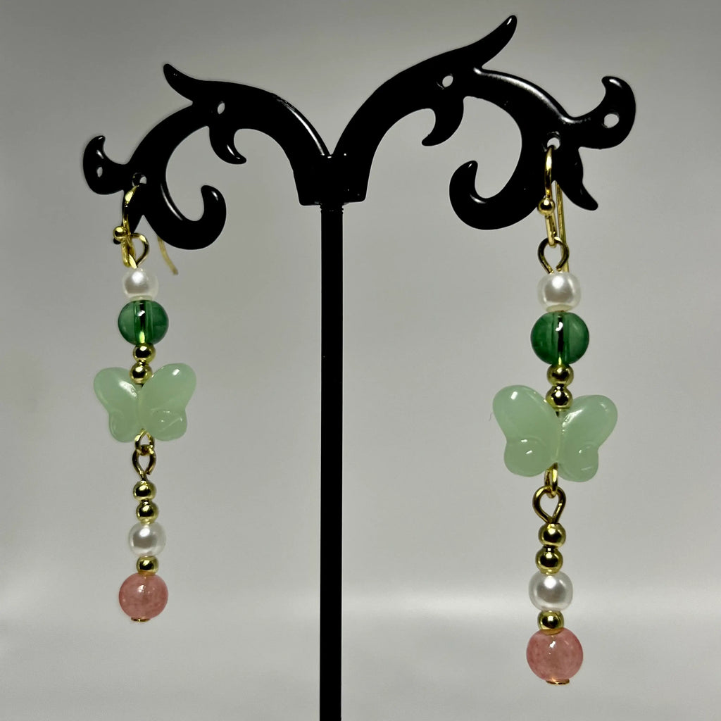 Fairy garden earrings