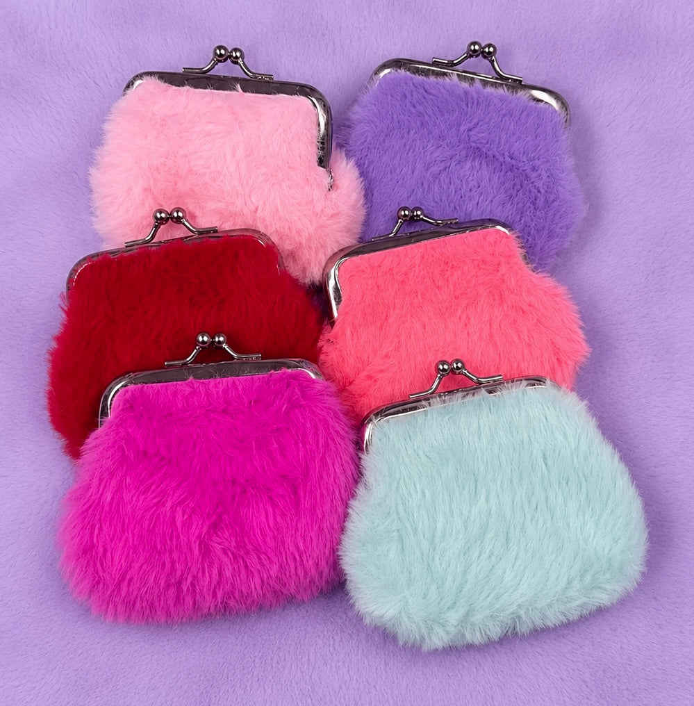 Fuzzy coin purses