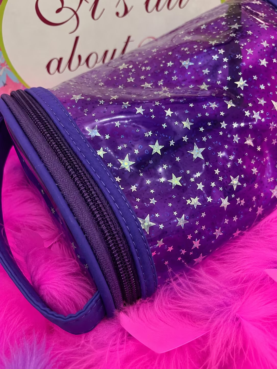 Large dome jelly makeup bag