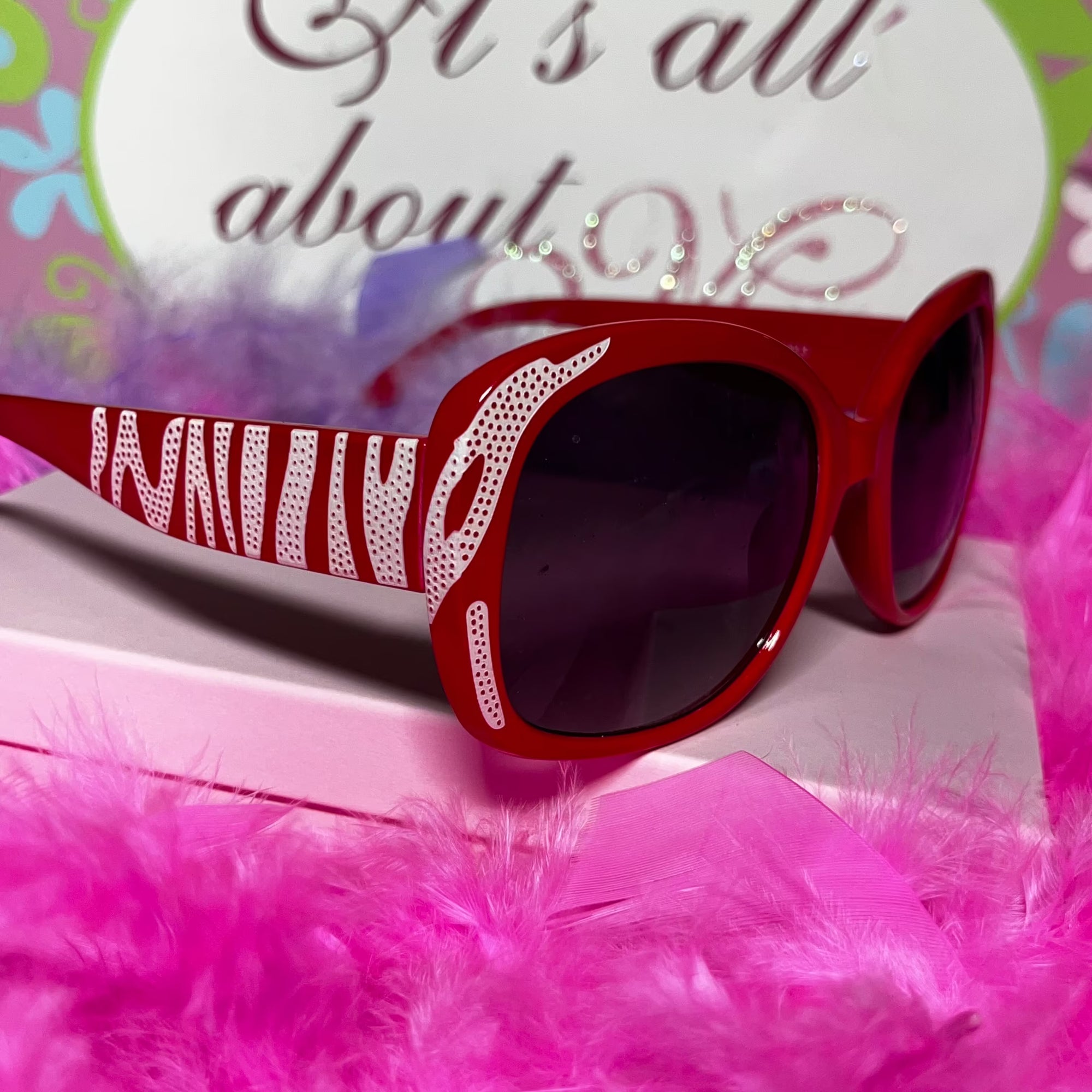 Hailie zebra sunglasses