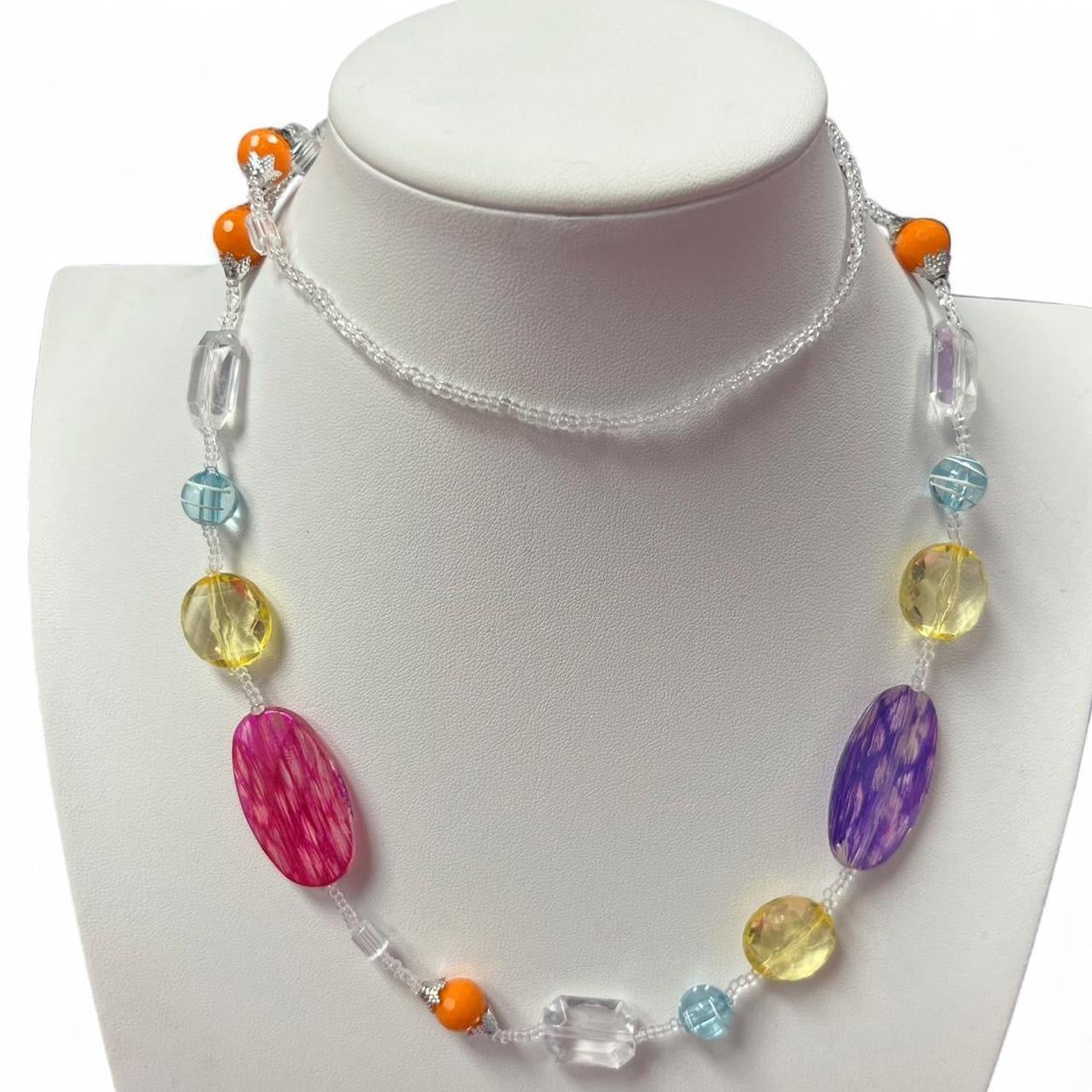 Fairy lagoon beaded necklace