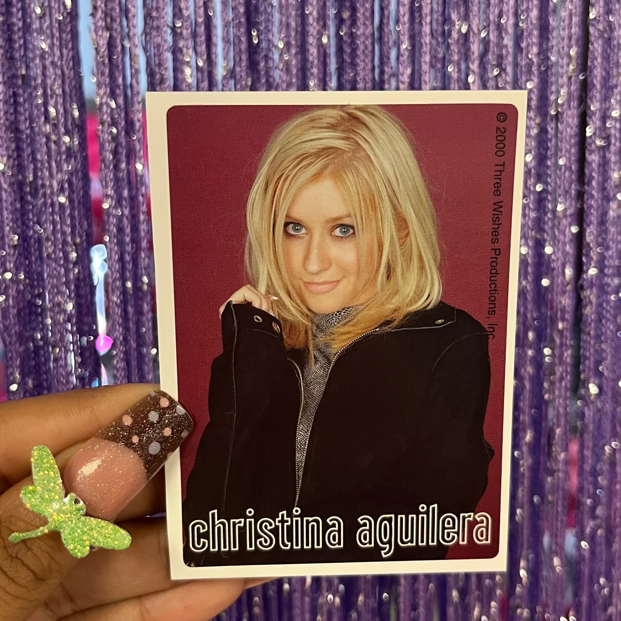 Vintage Christina Aguilera stickers