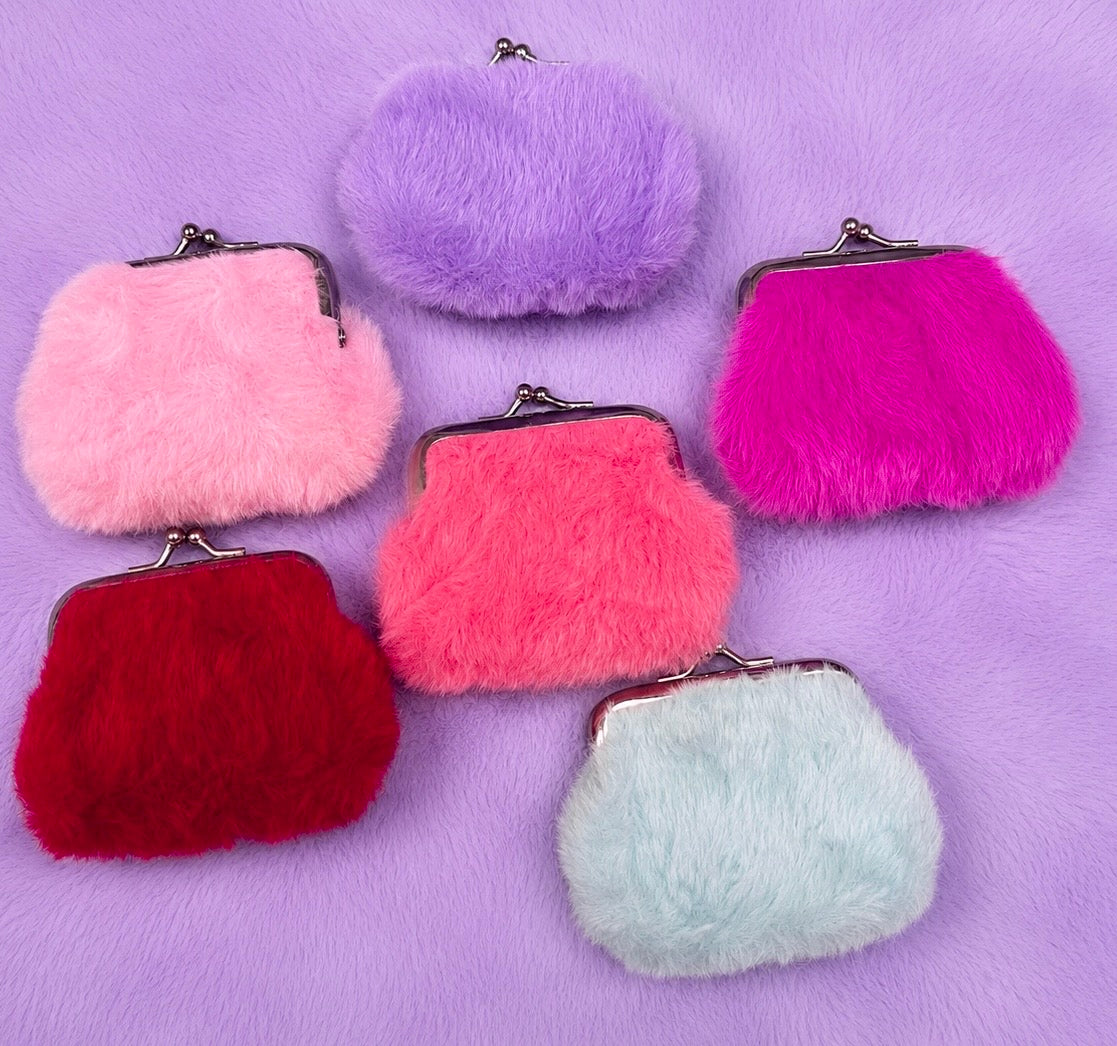 Fuzzy coin purses