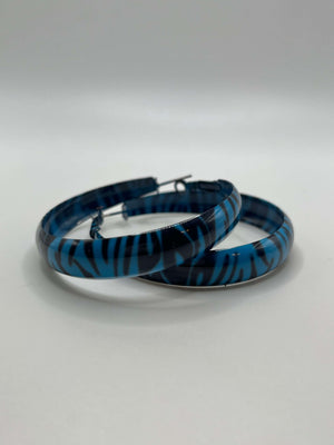 Zebra hoops - Blue