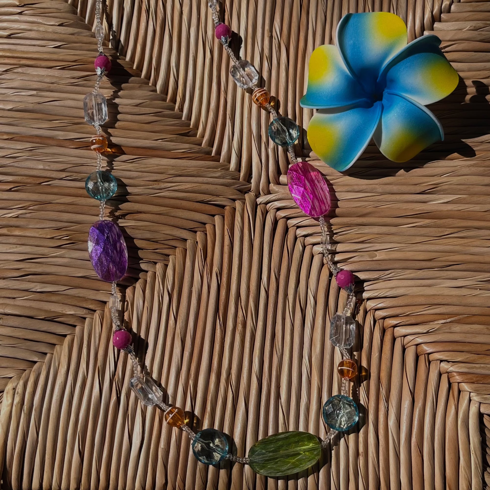 Fairy lagoon beaded necklace