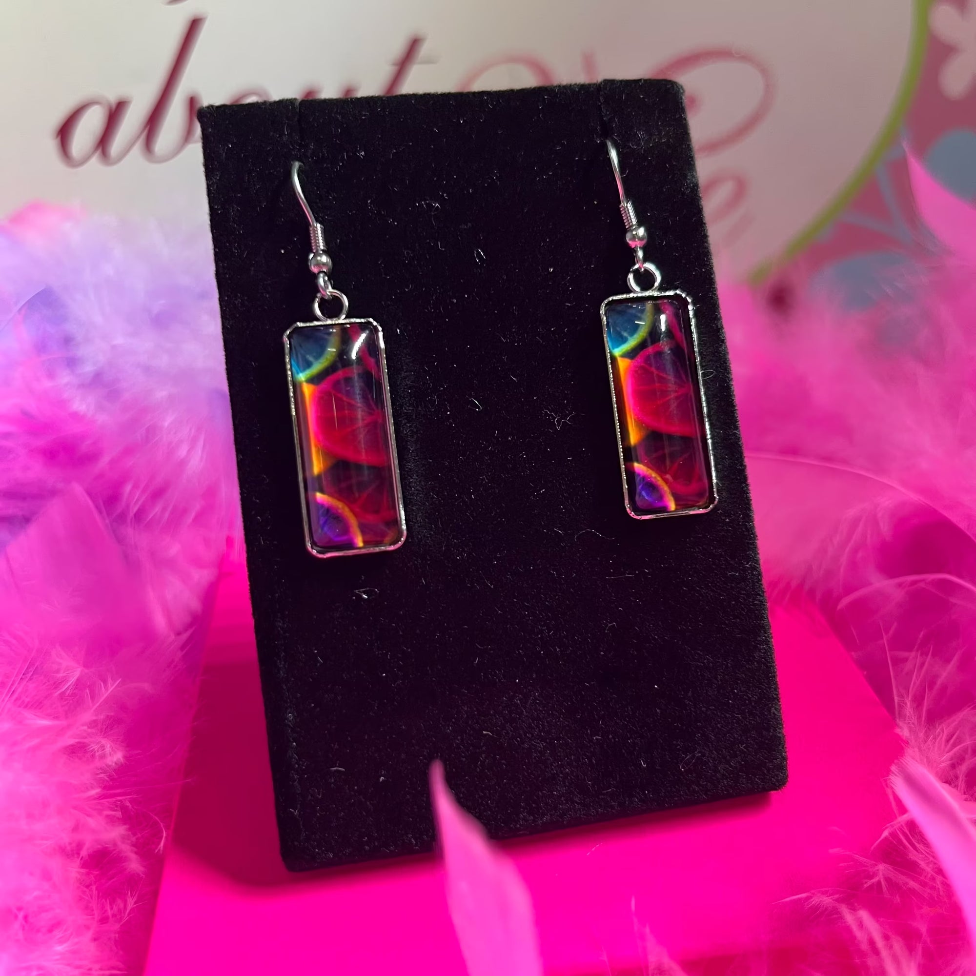 Tropical daydream stainless steel earrings