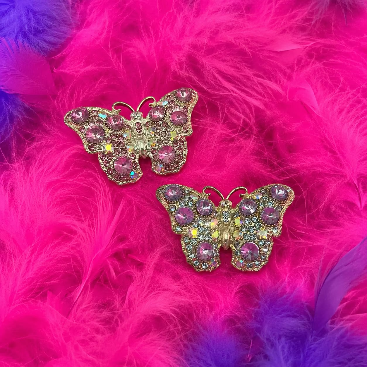 Vintage butterfly brooch pins