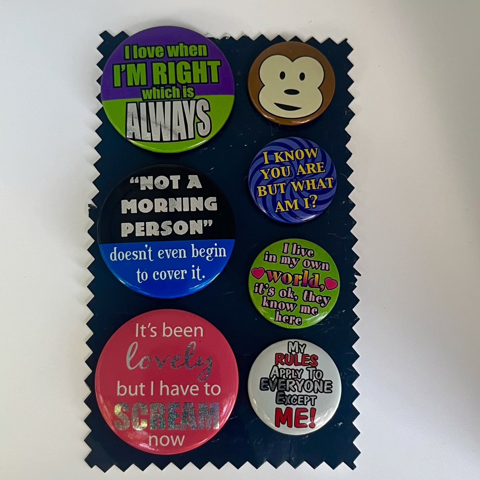 All about me Enamel brooch pin set