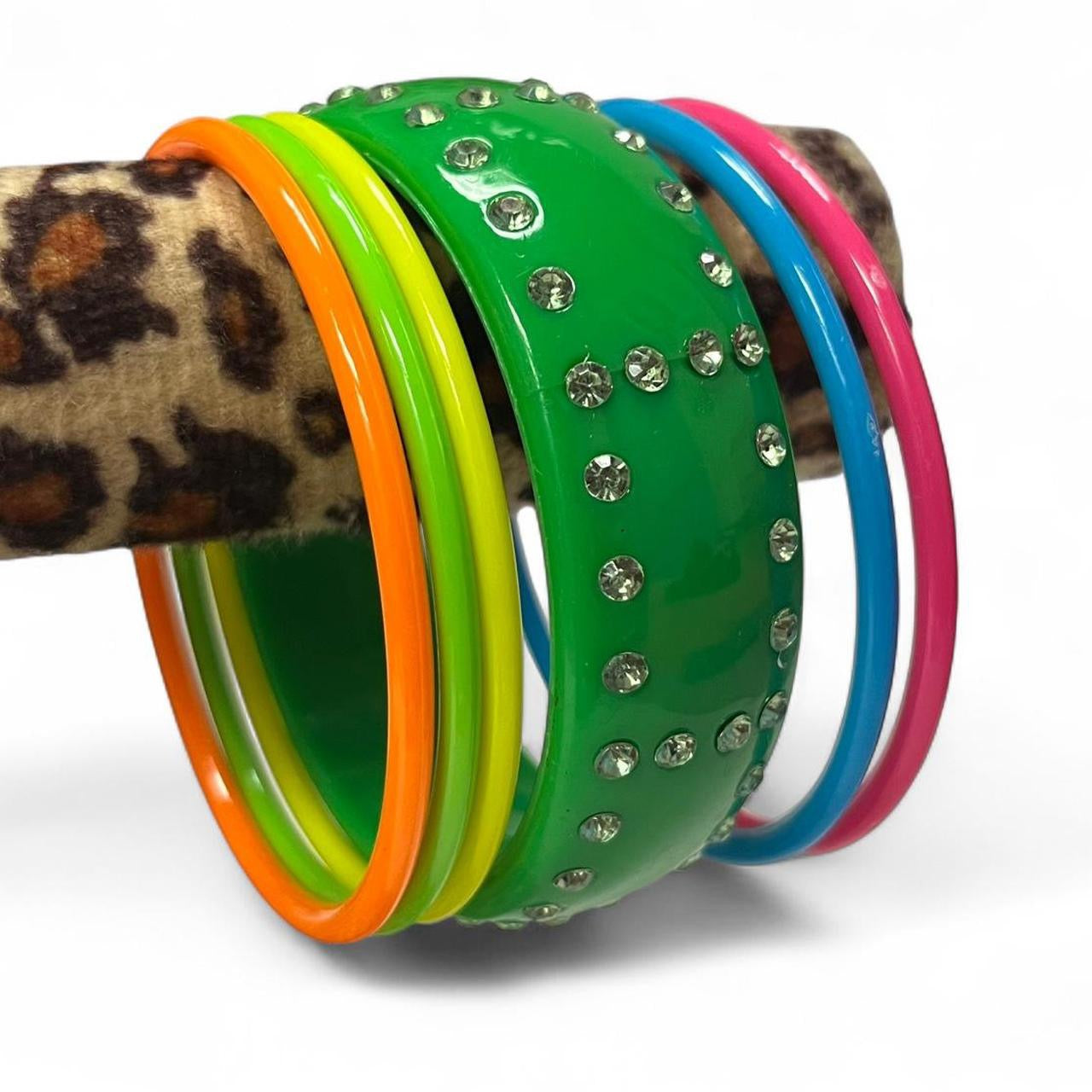 Jewel lagoon bangle bracelet set