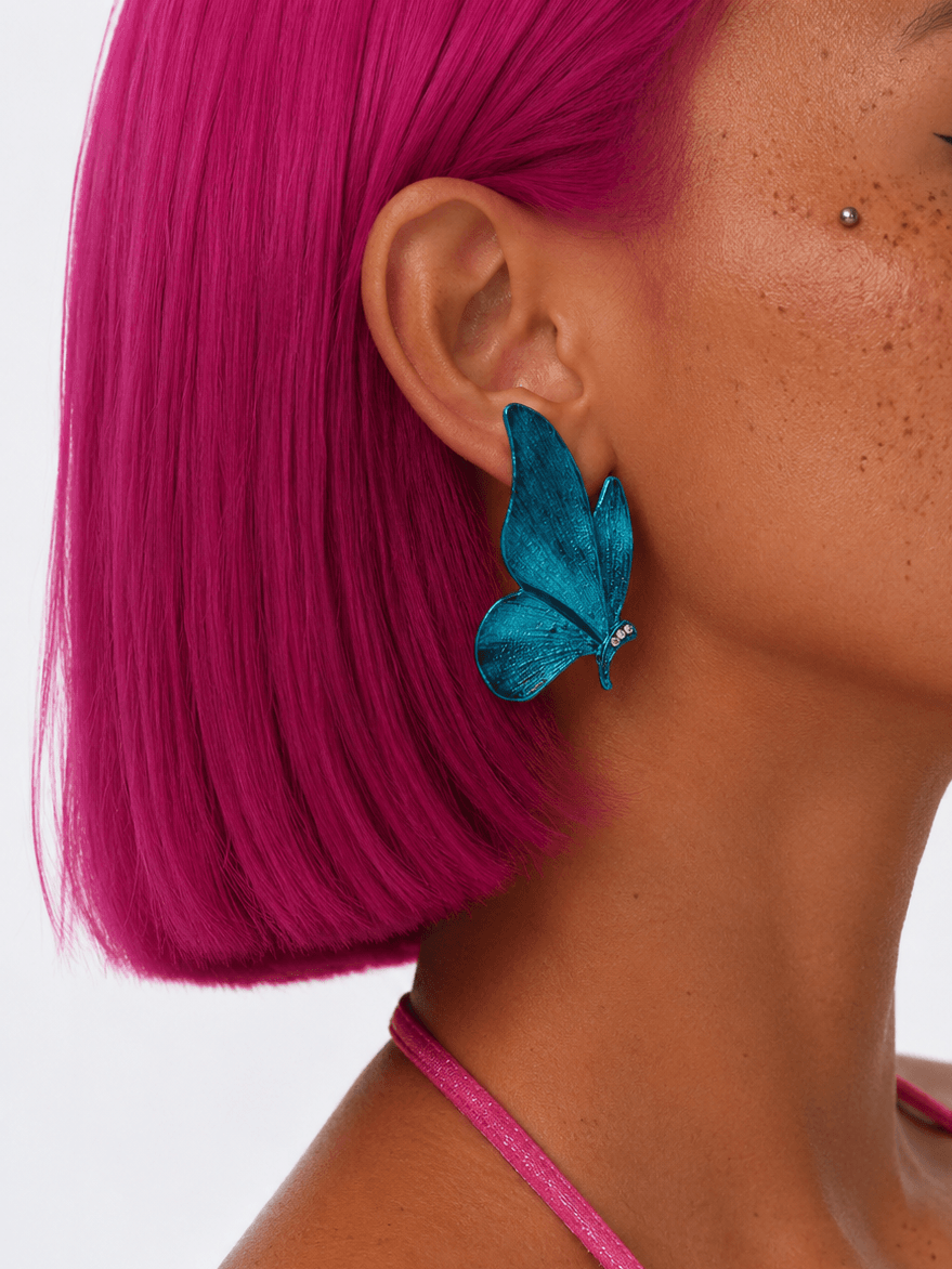 Dreamy butterfly stud earrings