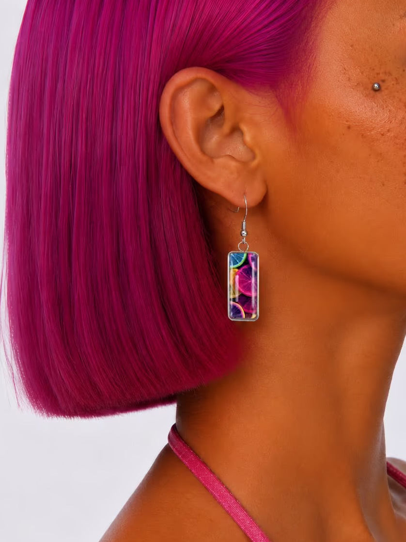 Tropical daydream stainless steel earrings