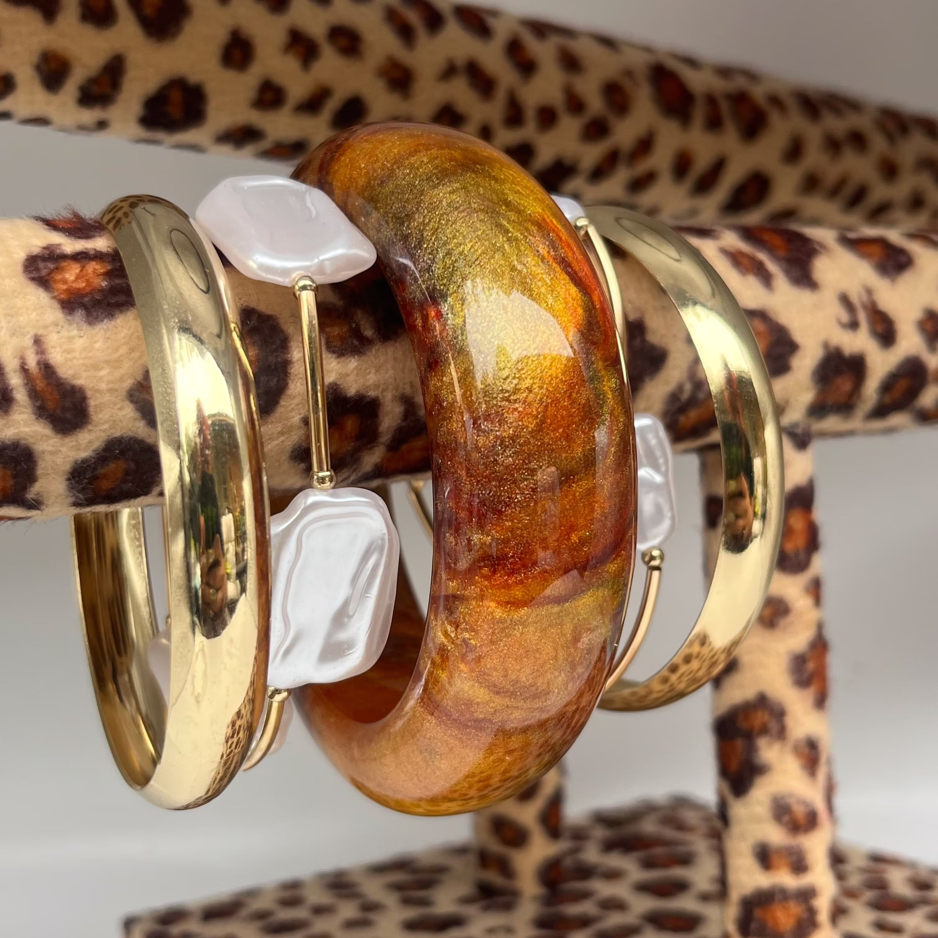 Fell in love in October bangle bracelet set