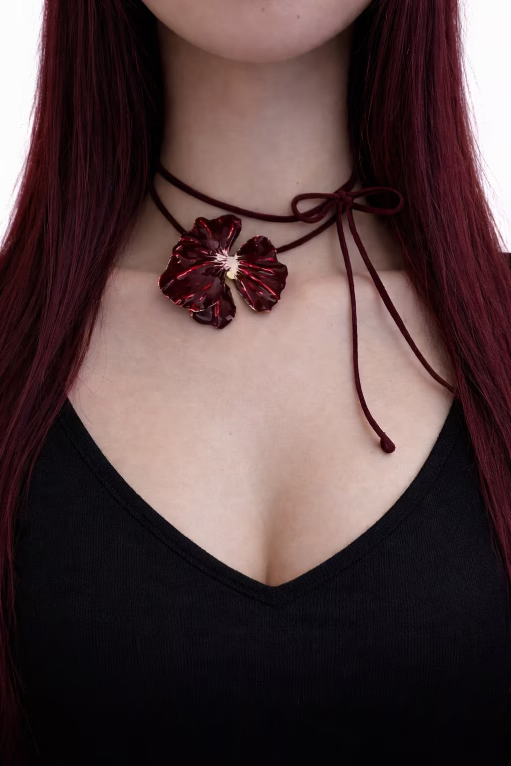 Twilight petal layered necklace