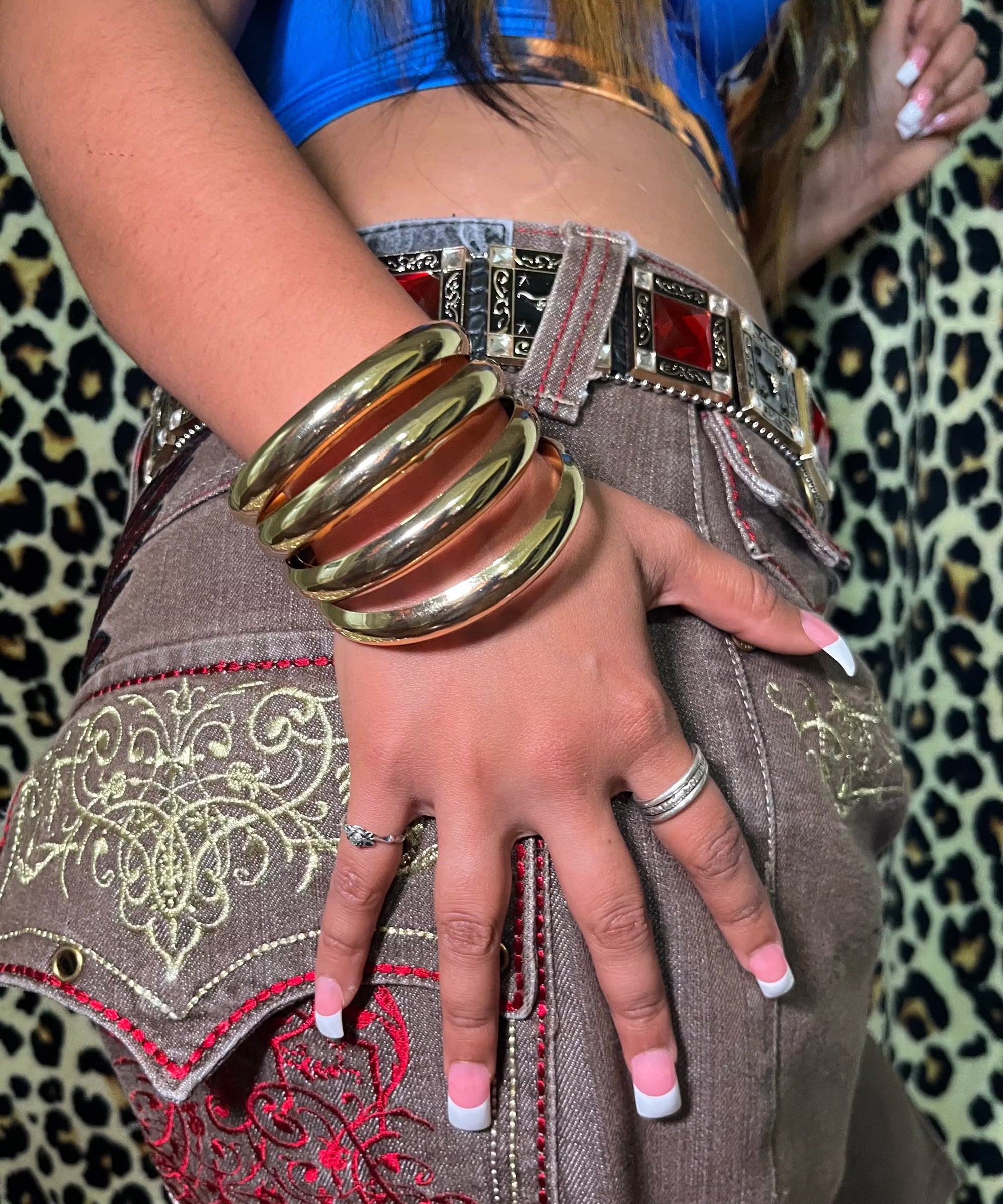 90s layered bangles