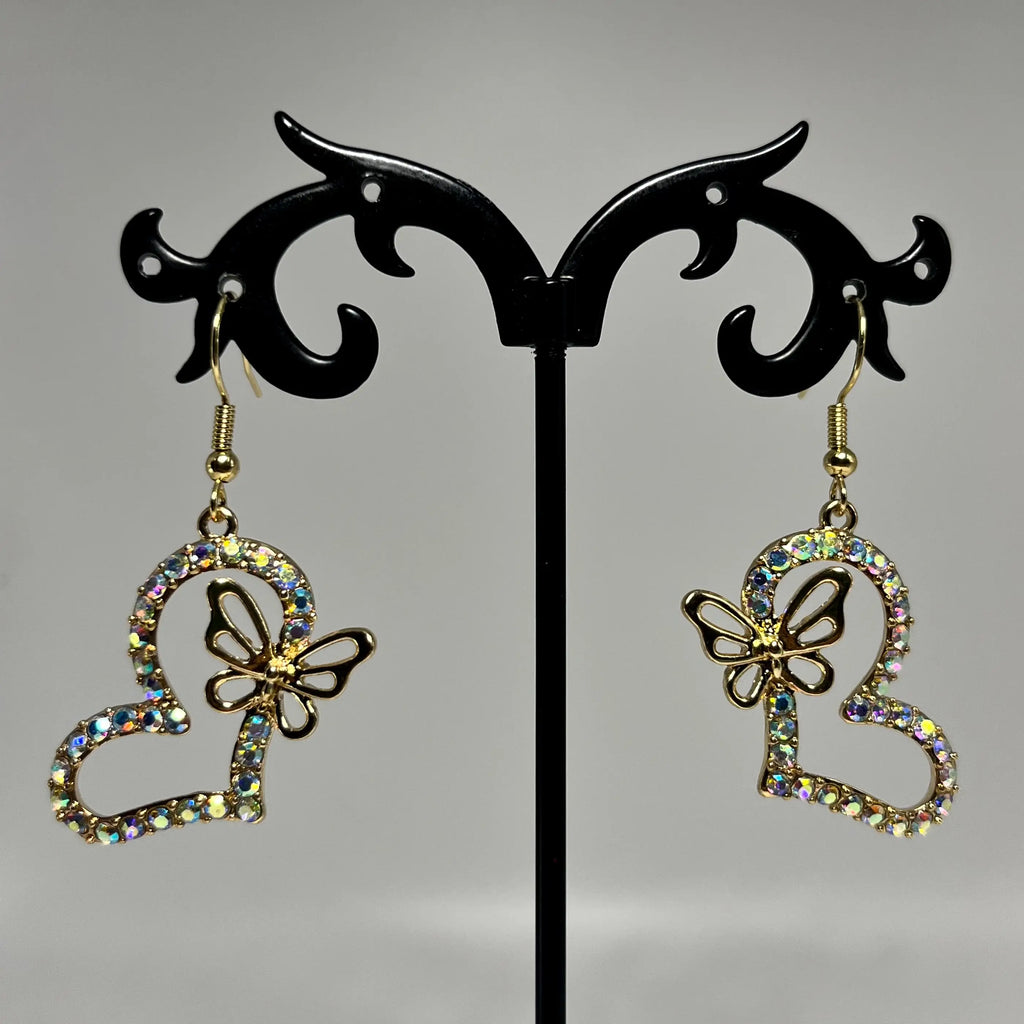 Heart full of butterflies earrings