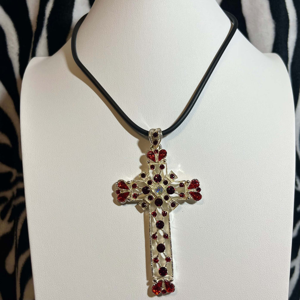 Charmed XL cross necklace