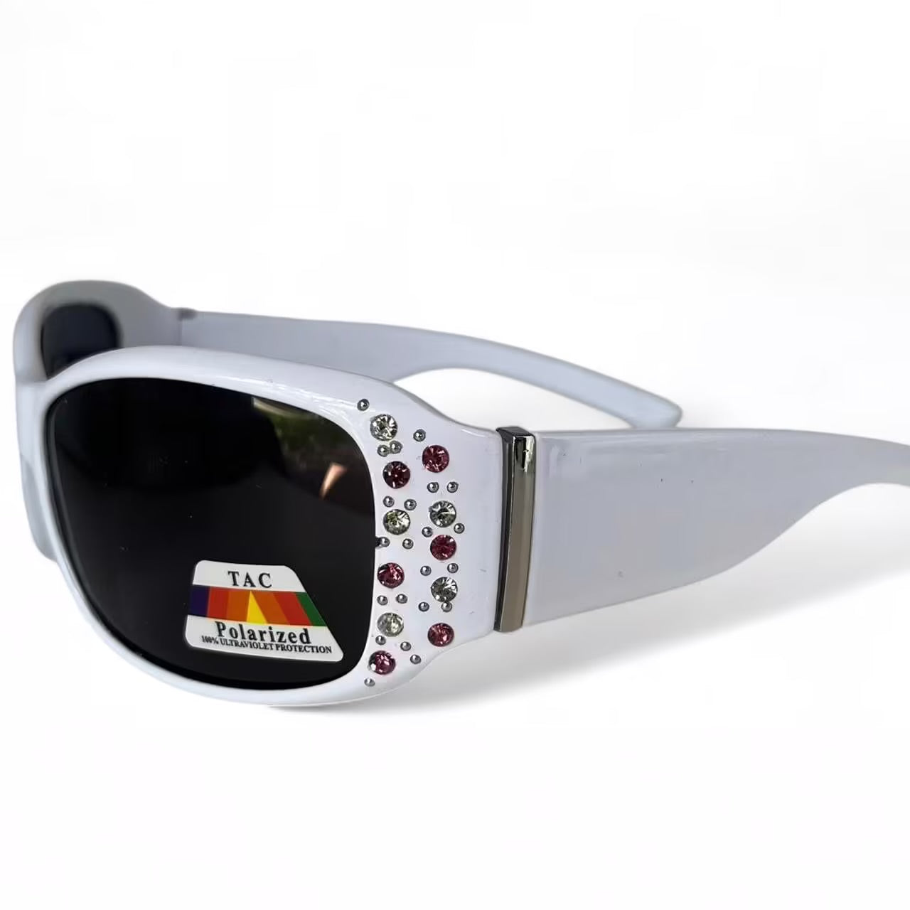 White rhinestone sunglasses