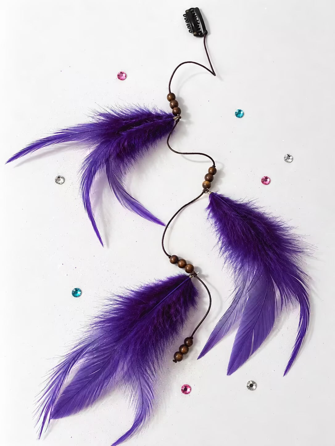 Daydreamer feather hair clips